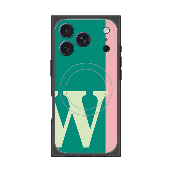 Premium Square Case with MagSafe［ Original - initial color line - W green ］