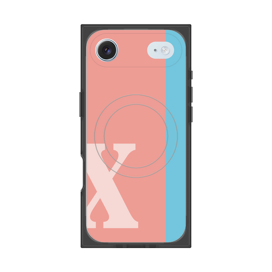 Premium Square Case with MagSafe［ Original - initial color line - X pink ］
