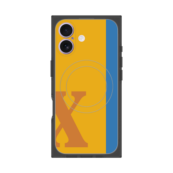 Premium Square Case with MagSafe［ Original - initial color line - X orange ］