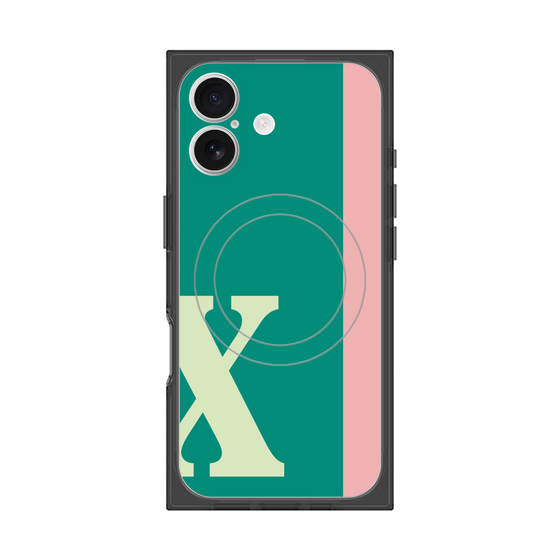 Premium Square Case with MagSafe［ Original - initial color line - X green ］