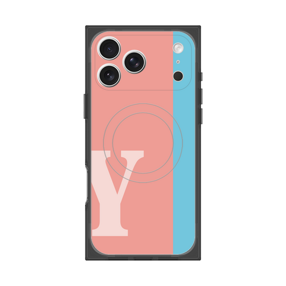 Premium Square Case with MagSafe［ Original - initial color line - Y pink ］