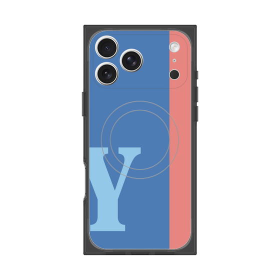 Premium Square Case with MagSafe［ Original - initial color line - Y blue ］