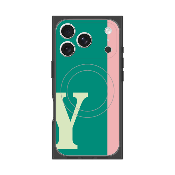 Premium Square Case with MagSafe［ Original - initial color line - Y green ］