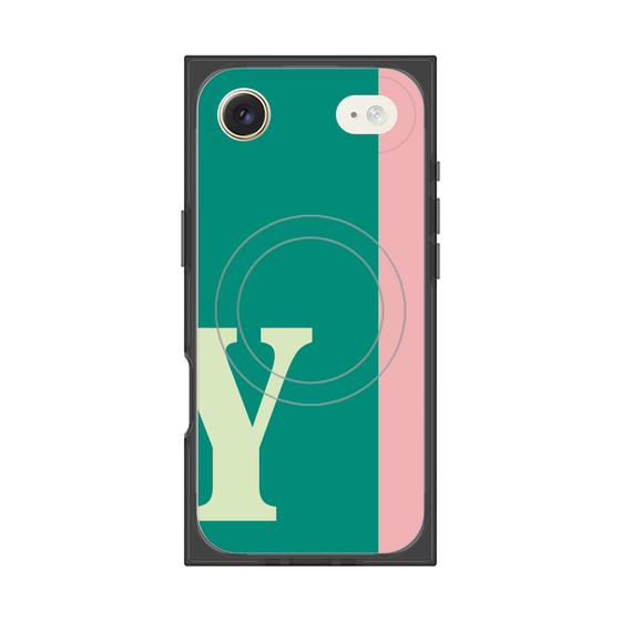 Premium Square Case with MagSafe［ Original - initial color line - Y green ］