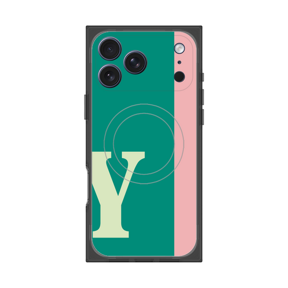 Premium Square Case with MagSafe［ Original - initial color line - Y green ］