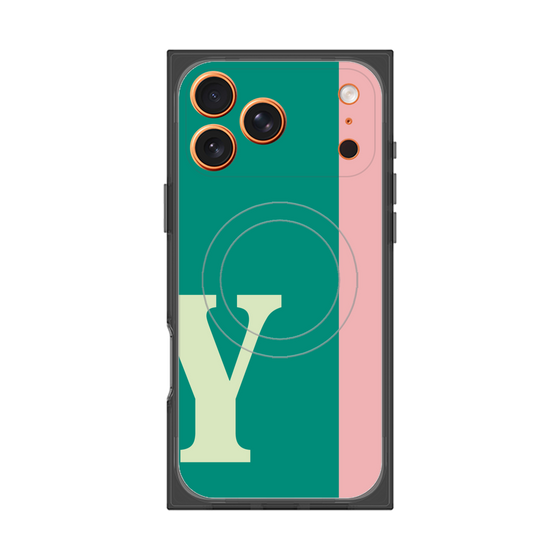 Premium Square Case with MagSafe［ Original - initial color line - Y green ］