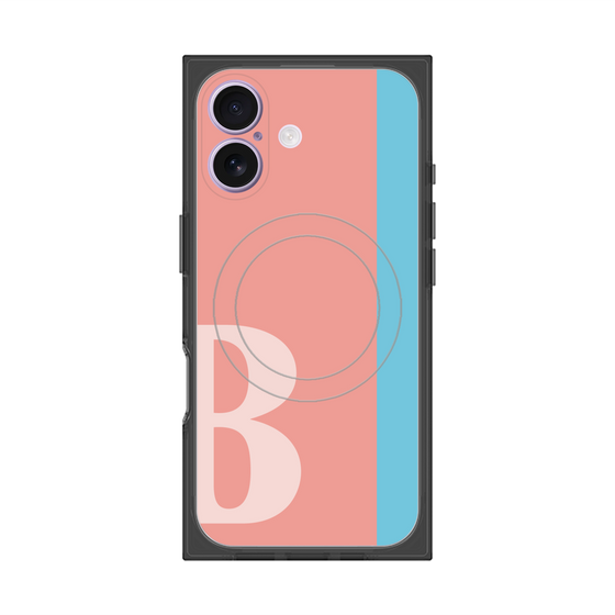 Premium Square Case with MagSafe［ Original - initial color line - B pink ］