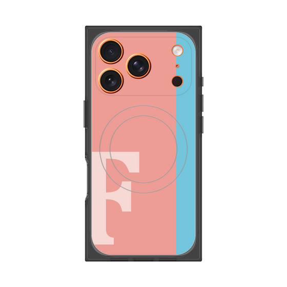 Premium Square Case with MagSafe［ Original - initial color line - F pink ］