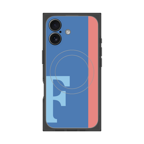 Premium Square Case with MagSafe［ Original - initial color line - F blue ］