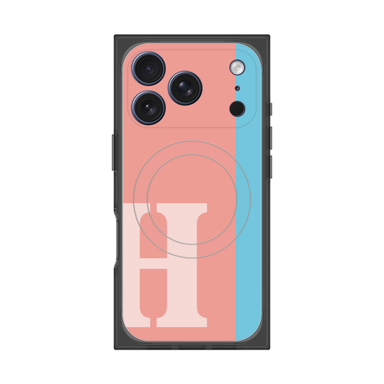 Premium Square Case with MagSafe［ Original - initial color line - H pink ］