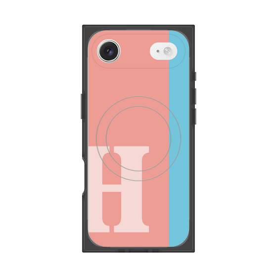 Premium Square Case with MagSafe［ Original - initial color line - H pink ］