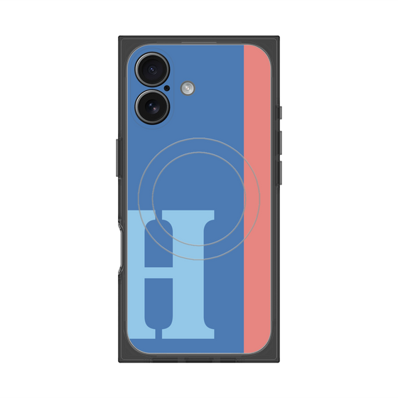 Premium Square Case with MagSafe［ Original - initial color line - H blue ］