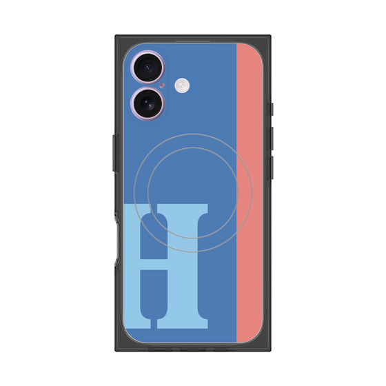 Premium Square Case with MagSafe［ Original - initial color line - H blue ］