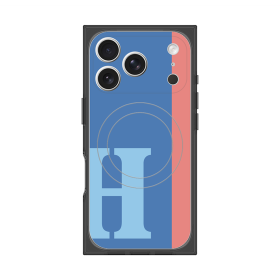 Premium Square Case with MagSafe［ Original - initial color line - H blue ］