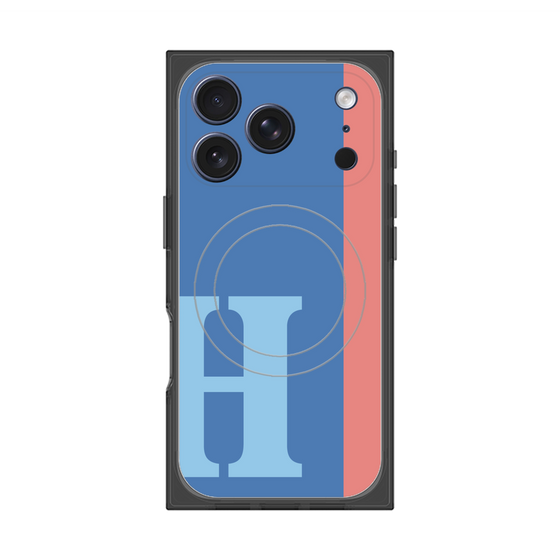 Premium Square Case with MagSafe［ Original - initial color line - H blue ］