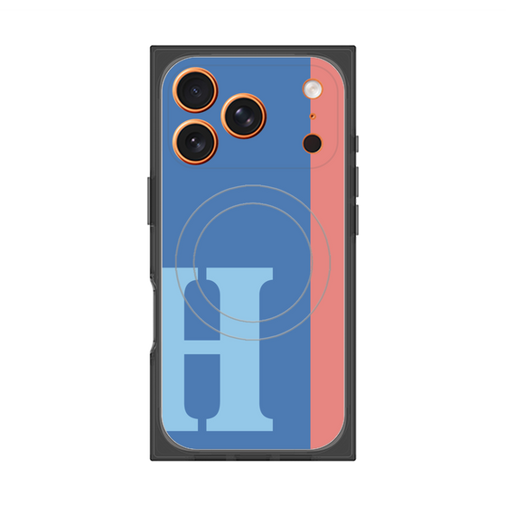 Premium Square Case with MagSafe［ Original - initial color line - H blue ］