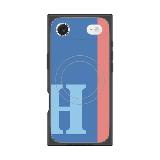 Premium Square Case with MagSafe［ Original - initial color line - H blue ］