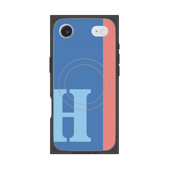 Premium Square Case with MagSafe［ Original - initial color line - H blue ］