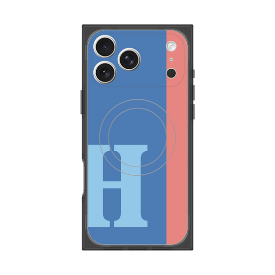 Premium Square Case with MagSafe［ Original - initial color line - H blue ］