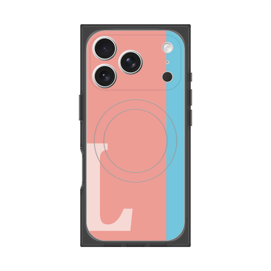 Premium Square Case with MagSafe［ Original - initial color line - L pink ］