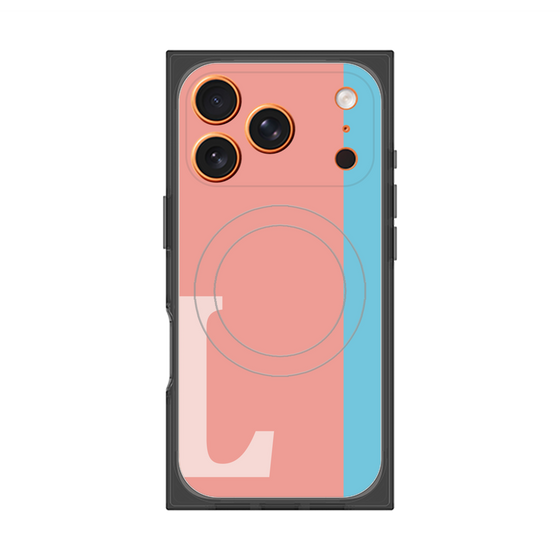 Premium Square Case with MagSafe［ Original - initial color line - L pink ］