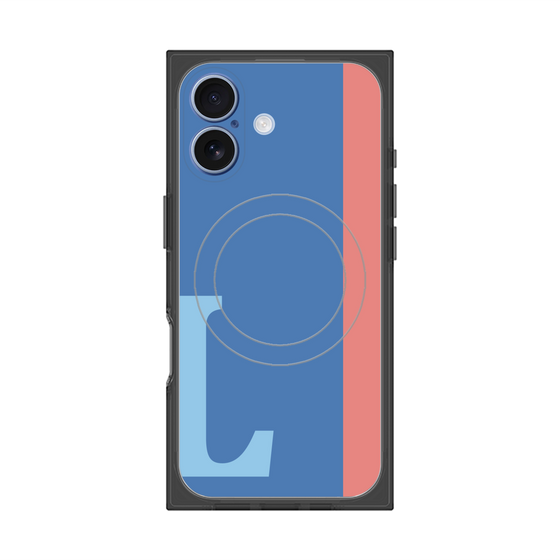 Premium Square Case with MagSafe［ Original - initial color line - L blue ］