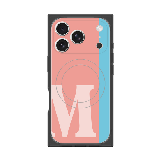 Premium Square Case with MagSafe［ Original - initial color line - M pink ］