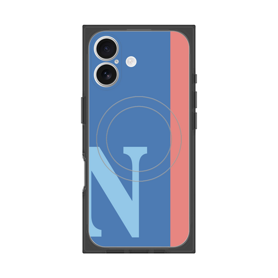 Premium Square Case with MagSafe［ Original - initial color line - N blue ］