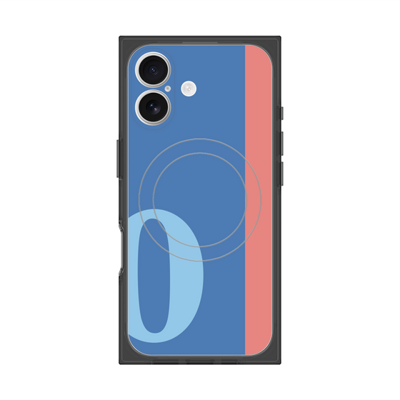 Premium Square Case with MagSafe［ Original - initial color line - O blue ］