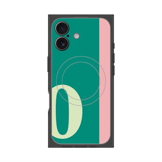 Premium Square Case with MagSafe［ Original - initial color line - O green ］