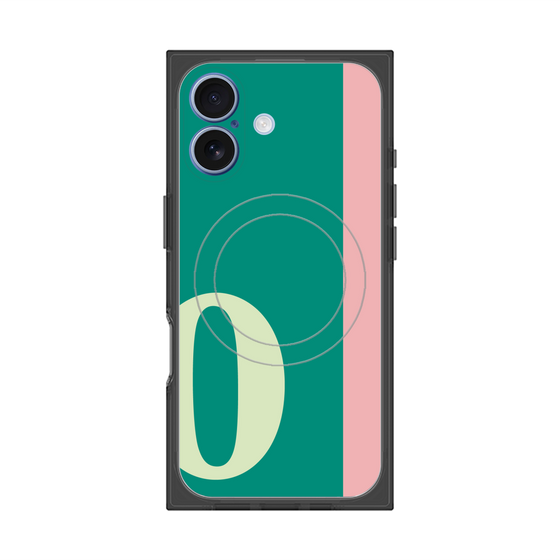 Premium Square Case with MagSafe［ Original - initial color line - O green ］