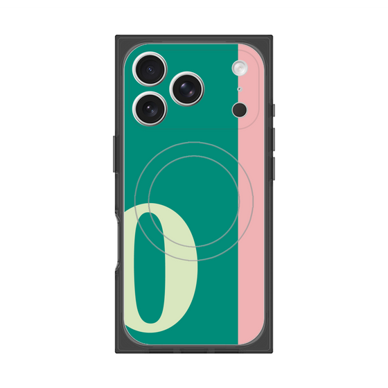 Premium Square Case with MagSafe［ Original - initial color line - O green ］