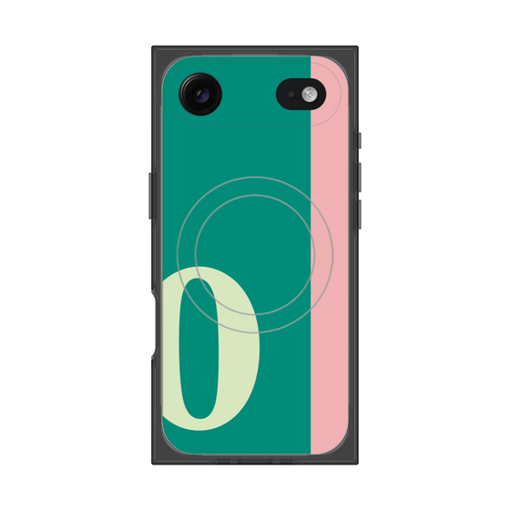 Premium Square Case with MagSafe［ Original - initial color line - O green ］