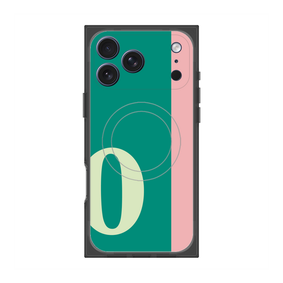 Premium Square Case with MagSafe［ Original - initial color line - O green ］