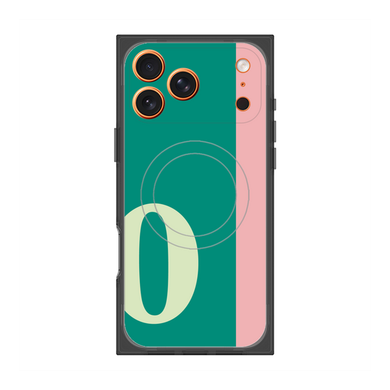 Premium Square Case with MagSafe［ Original - initial color line - O green ］
