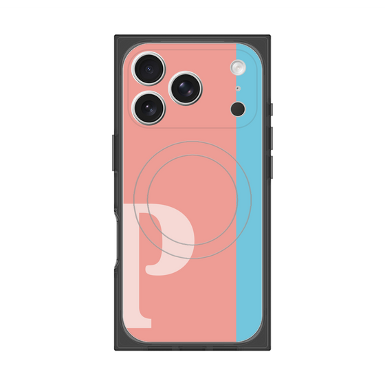 Premium Square Case with MagSafe［ Original - initial color line - P pink ］