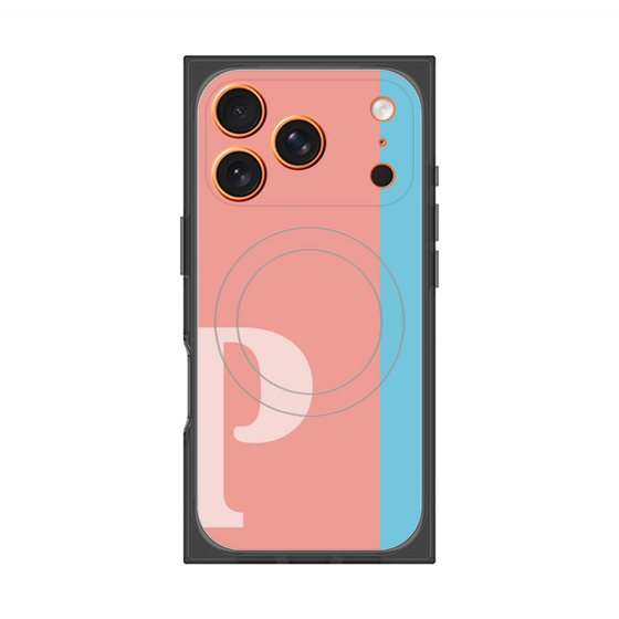 Premium Square Case with MagSafe［ Original - initial color line - P pink ］