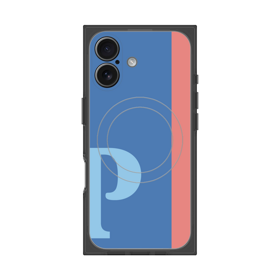 Premium Square Case with MagSafe［ Original - initial color line - P blue ］