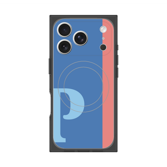 Premium Square Case with MagSafe［ Original - initial color line - P blue ］
