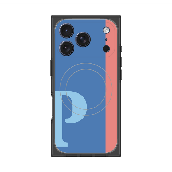 Premium Square Case with MagSafe［ Original - initial color line - P blue ］