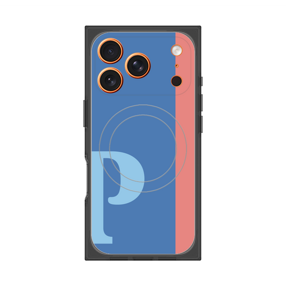 Premium Square Case with MagSafe［ Original - initial color line - P blue ］