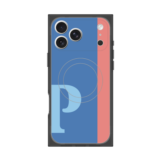 Premium Square Case with MagSafe［ Original - initial color line - P blue ］