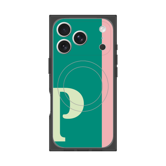 Premium Square Case with MagSafe［ Original - initial color line - P green ］