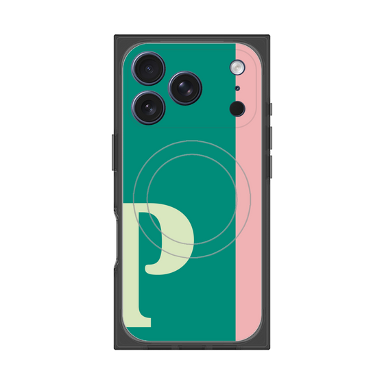 Premium Square Case with MagSafe［ Original - initial color line - P green ］
