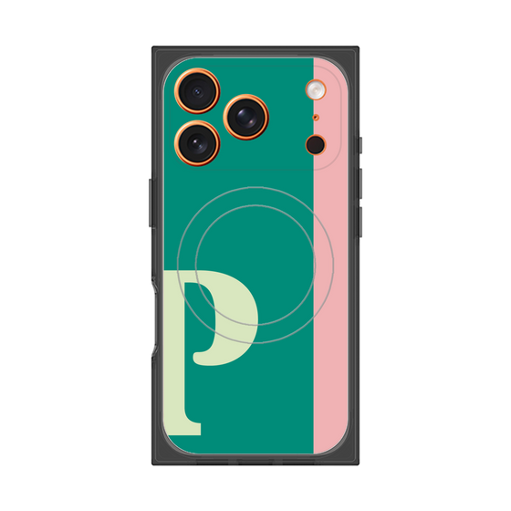 Premium Square Case with MagSafe［ Original - initial color line - P green ］