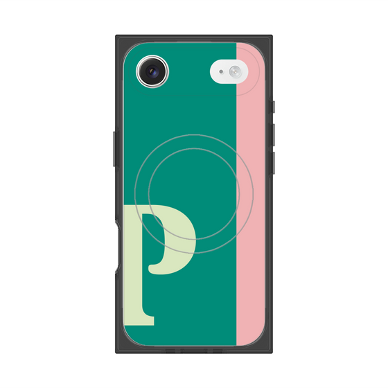 Premium Square Case with MagSafe［ Original - initial color line - P green ］