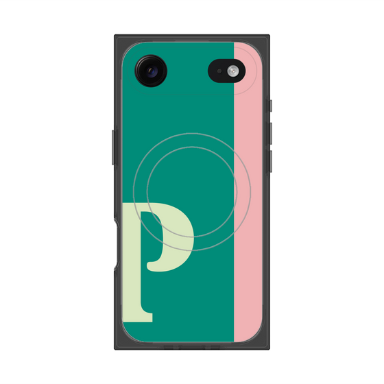 Premium Square Case with MagSafe［ Original - initial color line - P green ］