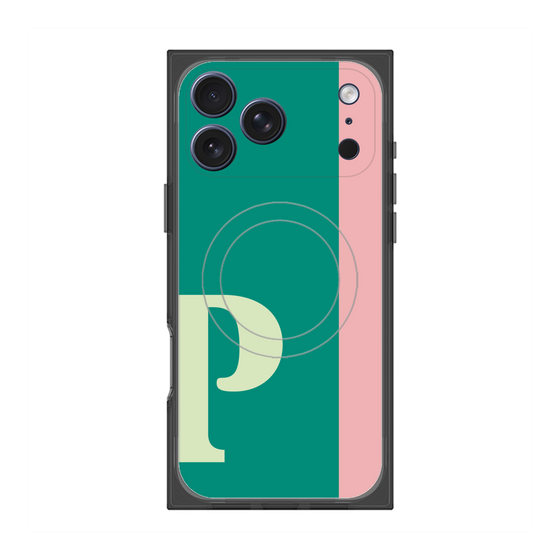Premium Square Case with MagSafe［ Original - initial color line - P green ］