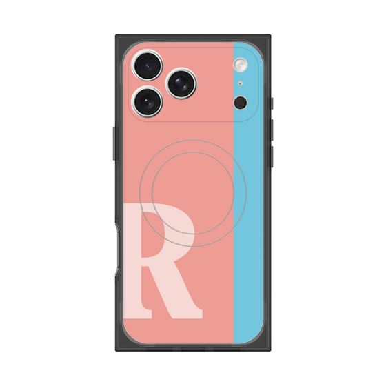 Premium Square Case with MagSafe［ Original - initial color line - R pink ］