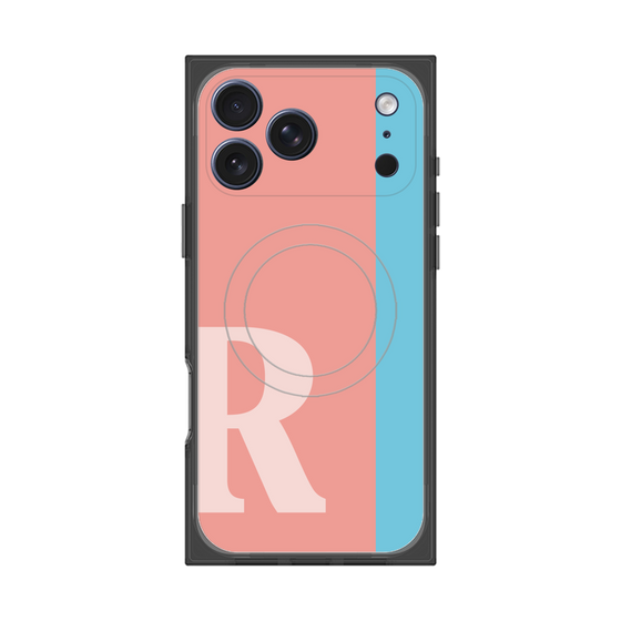 Premium Square Case with MagSafe［ Original - initial color line - R pink ］